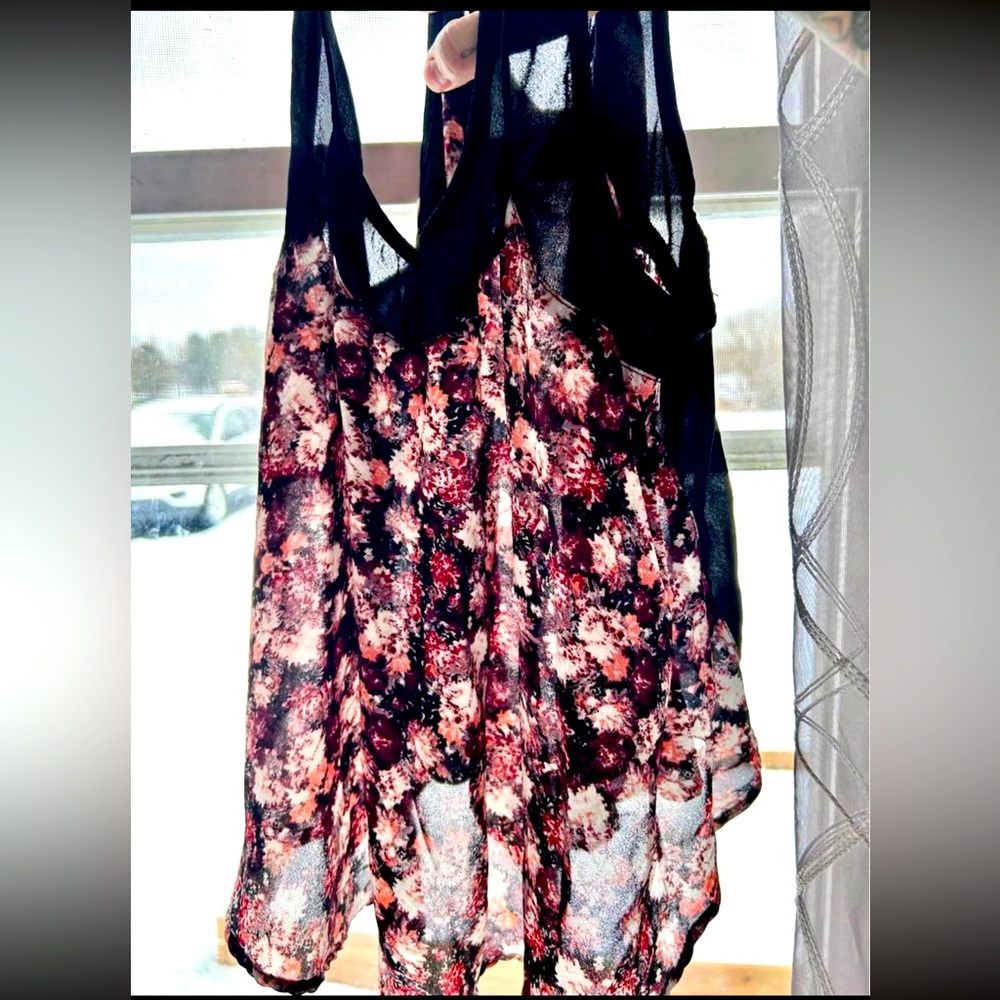 Women’s Xhilaration Sheer Floral Top